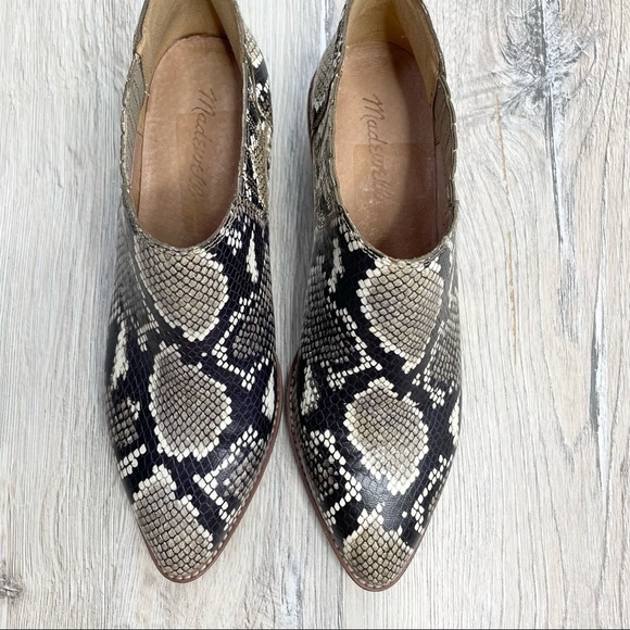 Madewell Sonia Chelsea Boot Snake Embossed Leather  Sz 7.5 NWOT - Picture 7 of 13